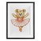 Stupell Industries Teddy Bear Ballet Tutu Framed Print Under Glass, design by Amy Hall
